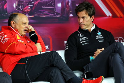 Fred Vasseur and Mercedes boss Toto Wolff