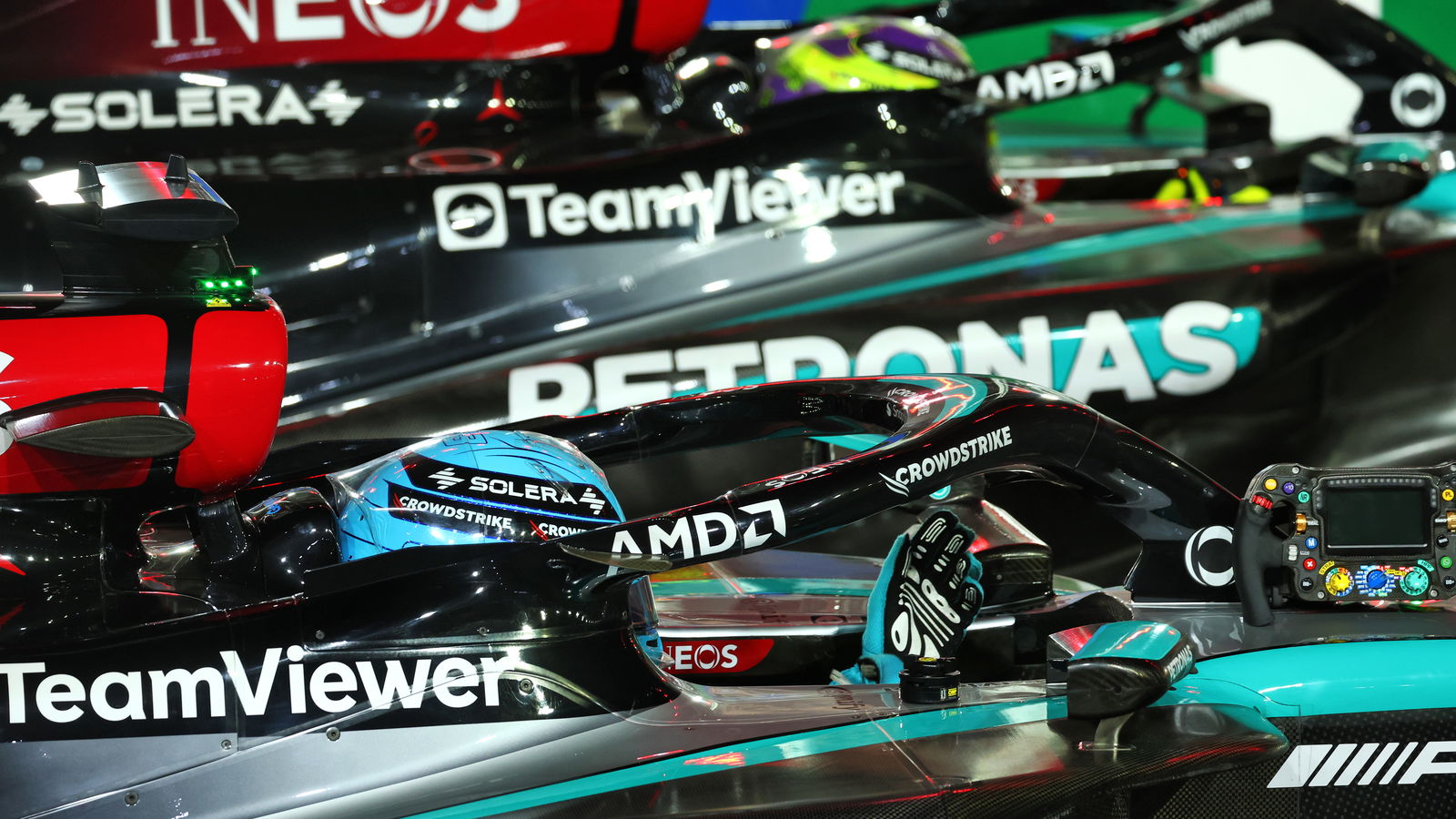 Mercedes scored their first 1-2 in two years in Las Vegas 