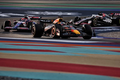 Max Verstappen on track