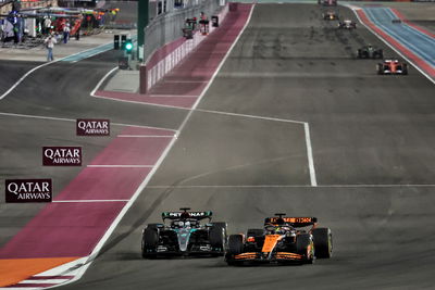 George Russell and Oscar Piastri do battle in Qatar