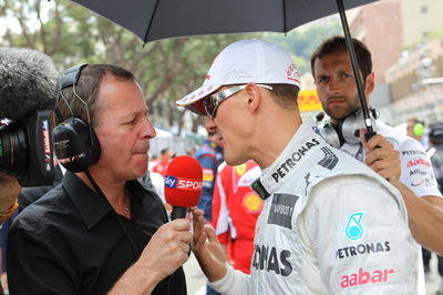 Martin Brundle and Michael Schumacher 