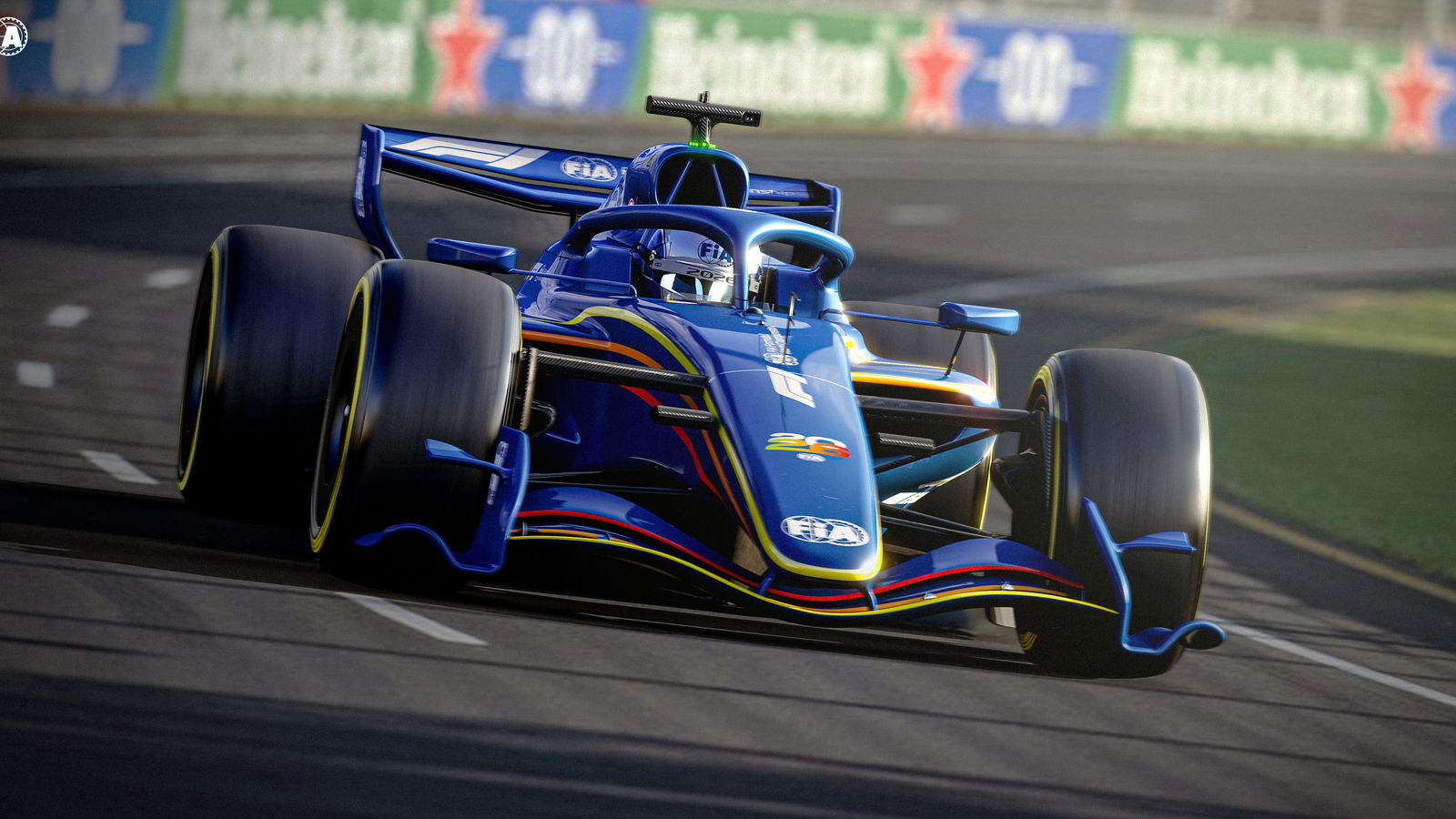 F1 2026 car concept render on track