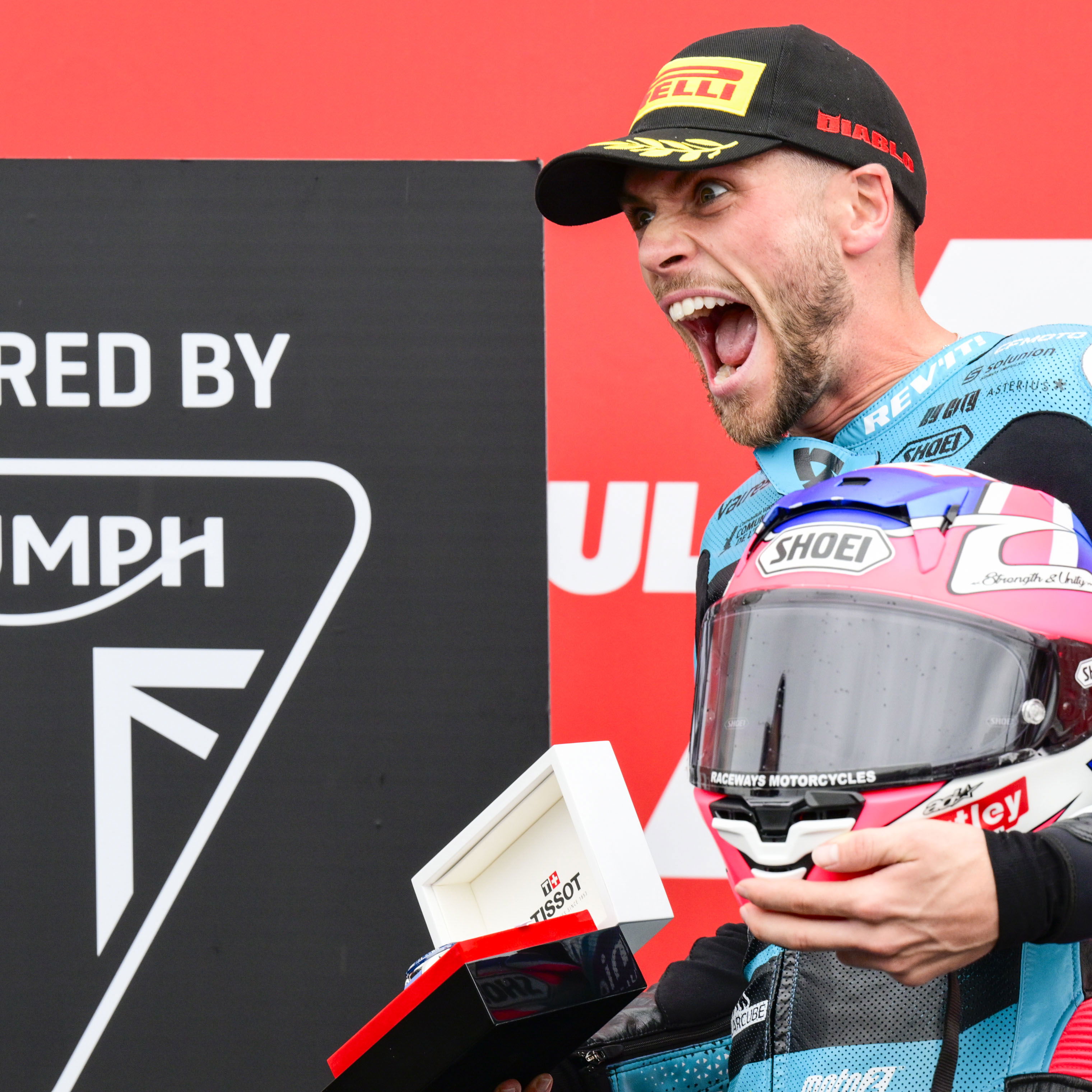Jake Dixon, 2024 Moto2 Japanese Grand Prix, qualifying parc ferme. Credit: Gold and Goose.
