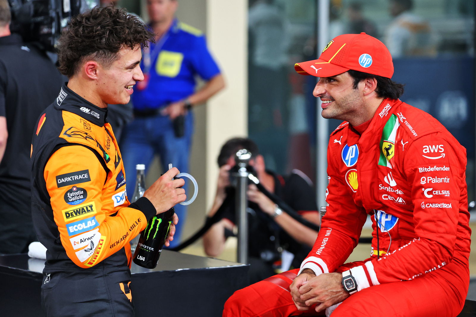Lando Norris and Carlos Sainz