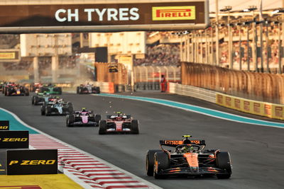 Lando Norris leads in Abu Dhabi