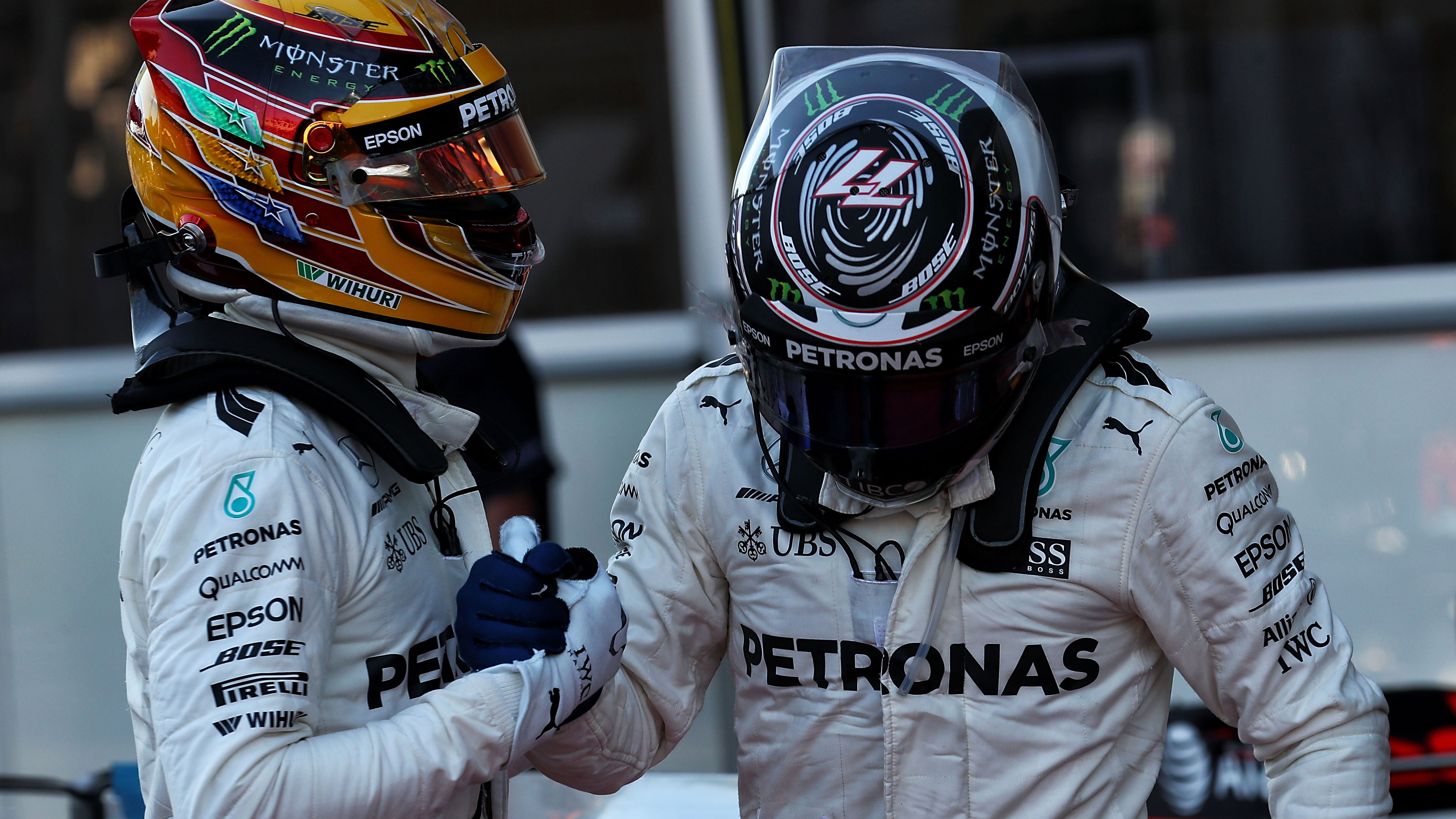 Lewis Hamilton and Valtteri Bottas