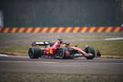 Lewis Hamilton on track in the 2023 Ferrari