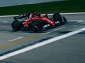 Charles Leclerc driving at Barcelona on Tuesday 