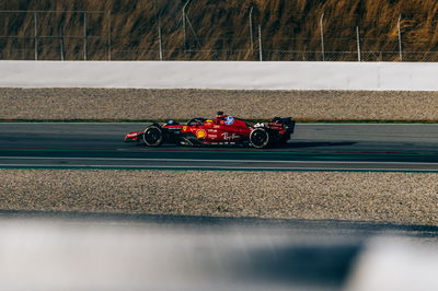 Lewis Hamilton is testing for Ferrari in Barcelona