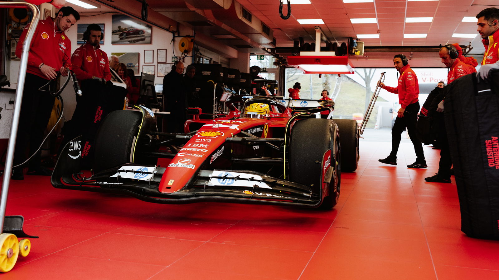 Lewis Hamilton made his Ferrari debut last week