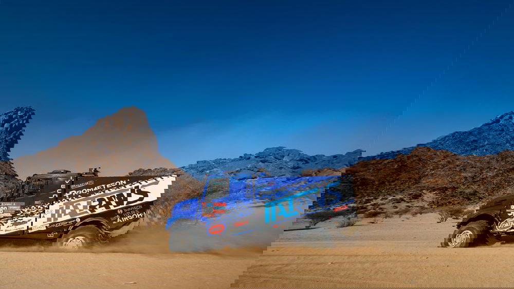 Danilo Petrucci's truck, 2025 Dakar Rally. Credit: Frederic Le Floc’h/DPPI.