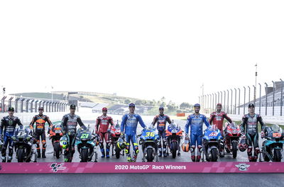 The 9 different MotoGP race winners from 14 rounds in 2020