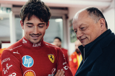 Charles leclerc with Frederic Vasseur