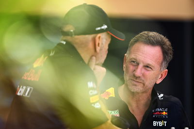 Adrian Newey and Christian Horner in Bahrain