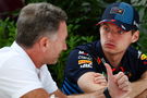 Christian Horner and Max Verstappen