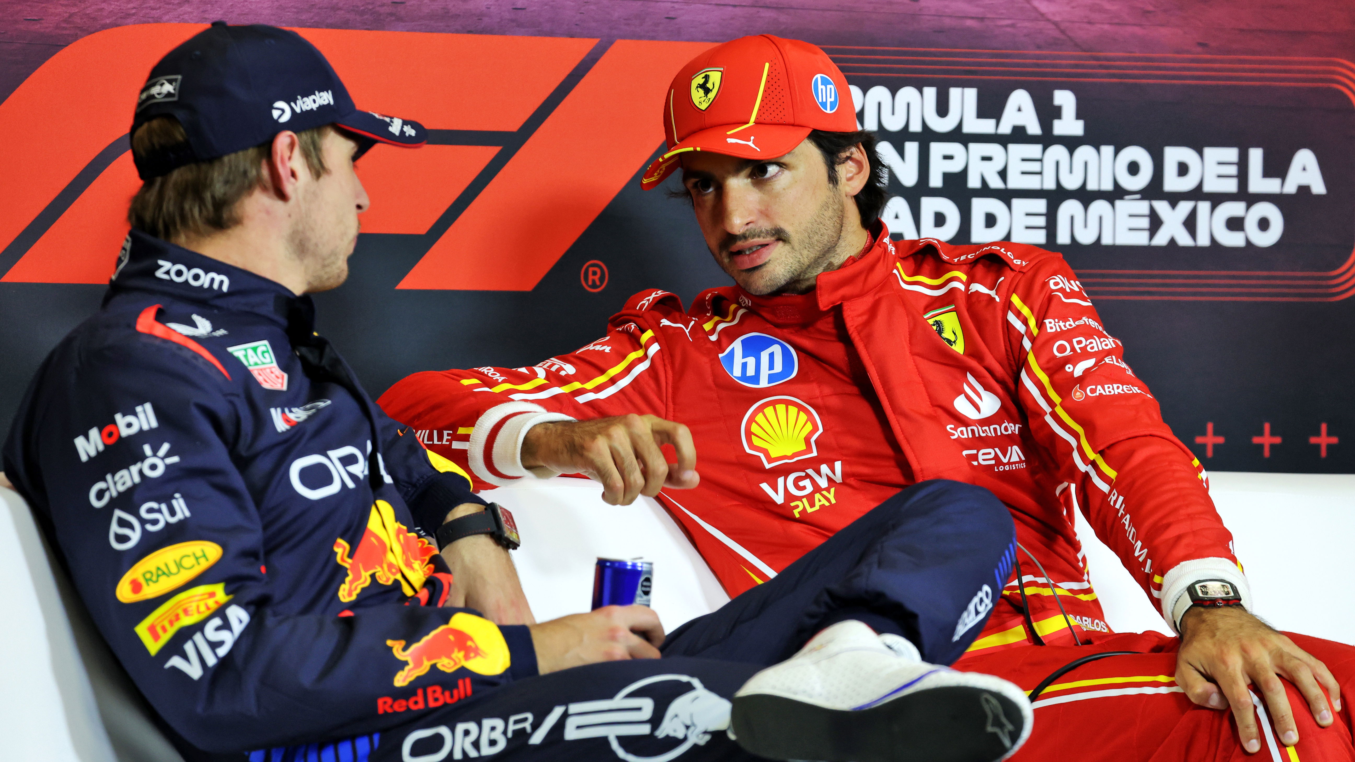 Max Verstappen and Carlos Sainz 