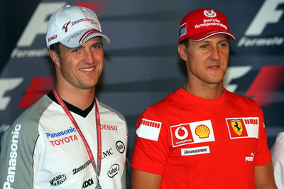 Ralf and Michael Schumacher competed in F1 at the same time