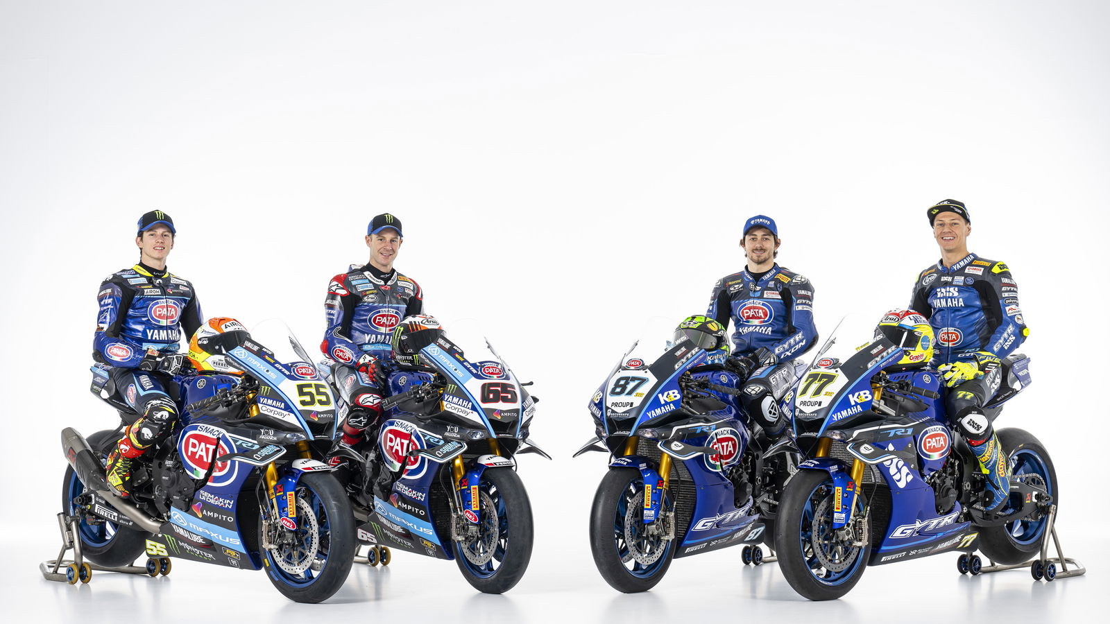 Pata Yamaha, GRT Yamaha, 2025 WorldSBK launch. Credit: Yamaha Racing.