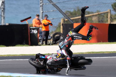 Toprak Razgatlioglu, highside, 2025 Phillip Island WorldSBK Test