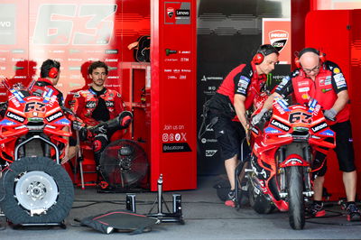 Francesco Bagnaia, Ducati pits, Buriram MotoGP Test