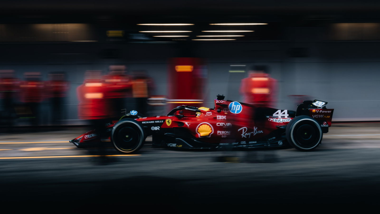 Lewis Hamilton testing for Ferrari 