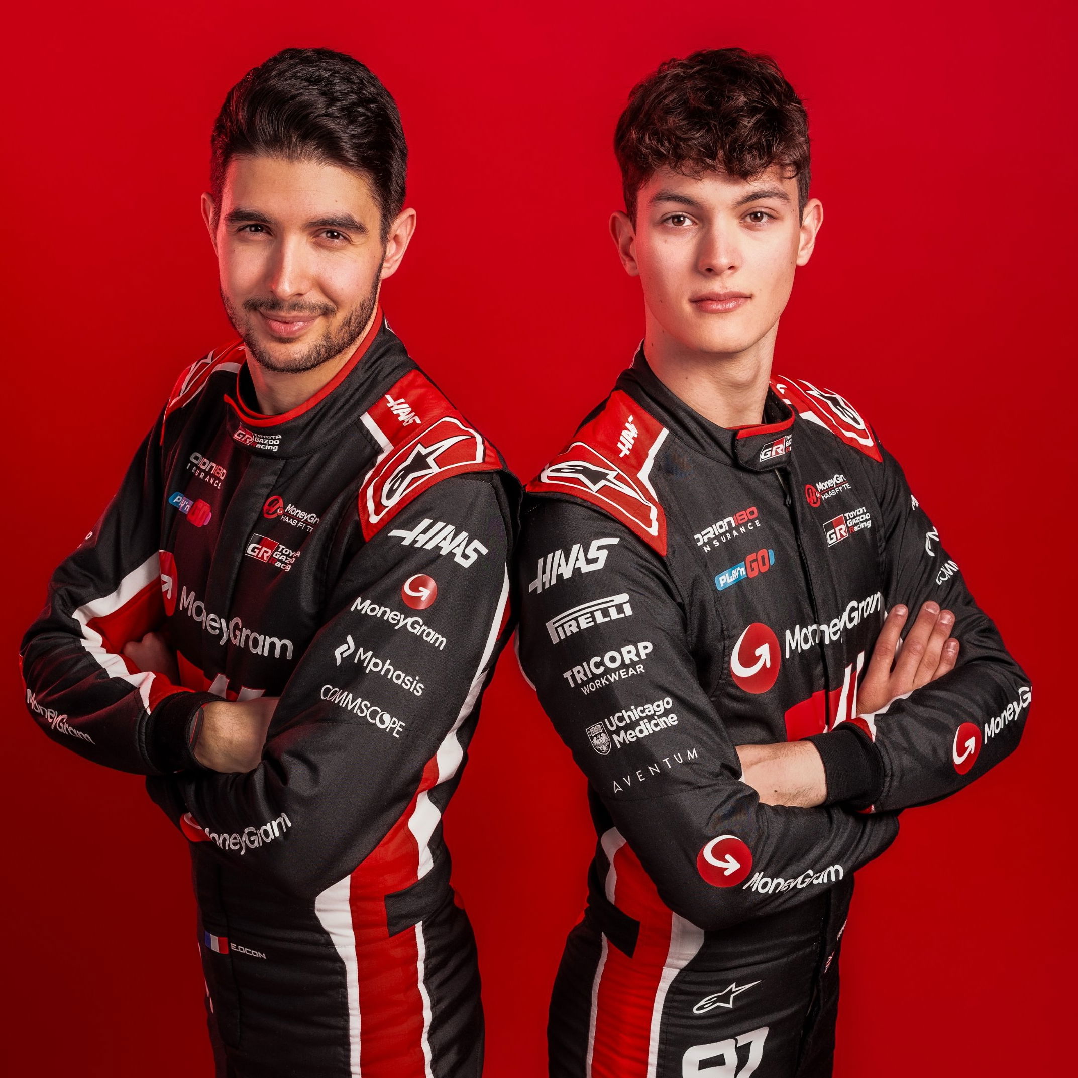 Esteban Ocon and Ollie Bearman 