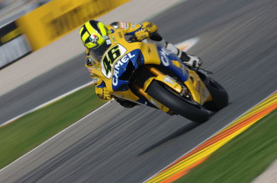 Valentino Rossi, 2006 MotoGP Valencia Grand Prix. Credit: Gold and Goose.