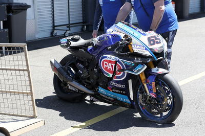 Jonathan Rea's crashed Yamaha, 2025 Phillip Island WorldSBK Test