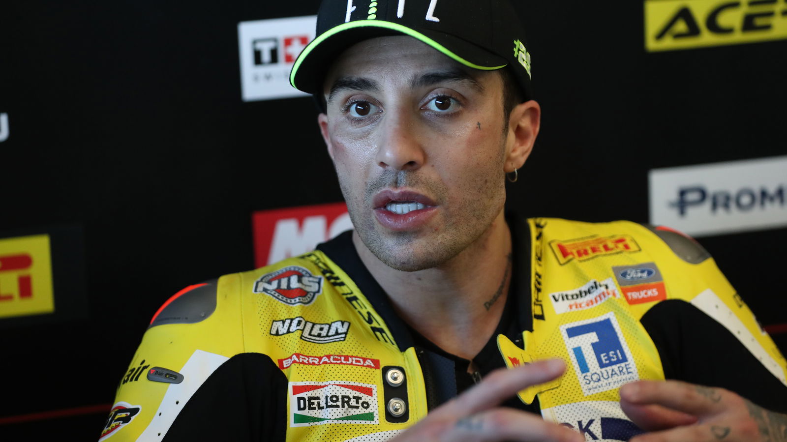 Andrea Iannone, 2025 WorldSBK Phillip Island Test, media. Credit: Gold and Goose.