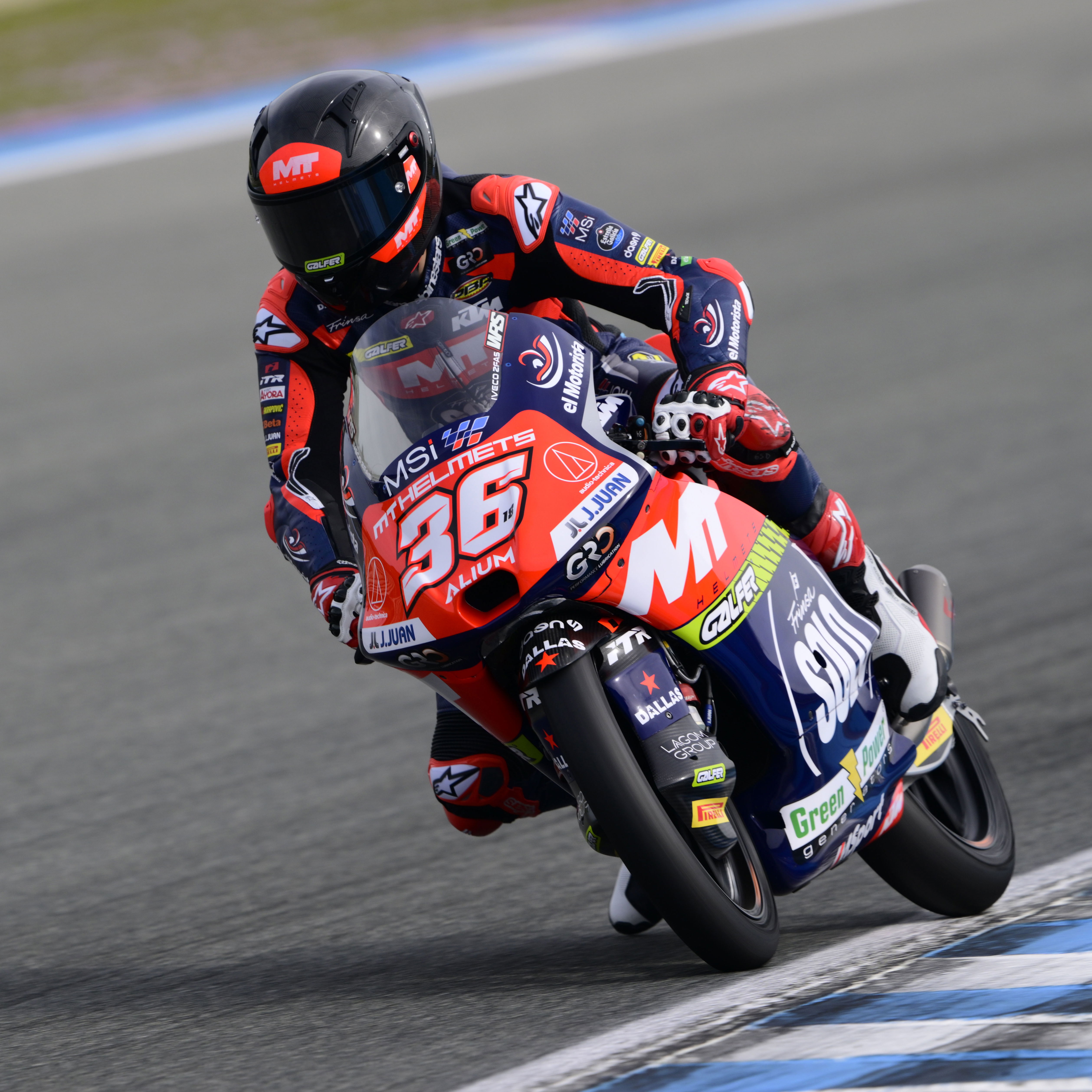 Angel Piqueras, 2025 Moto3 Jerez Test. Credit: Gold and Goose.