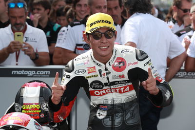 Tatsuki Suzuki, 2019 San Marino Grand Prix, parc ferme. Credit: Gold and Goose.