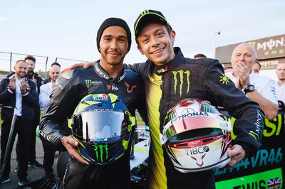 Lewis Hamilton and Valentino Rossi