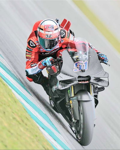 Michele Pirro, 2025 MotoGP Sepang Shakedown test. Credit: Instgram/MotoGP.