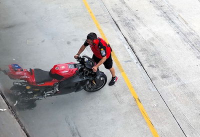 Michele Pirro's new Ducati fairing, Sepang shakedown