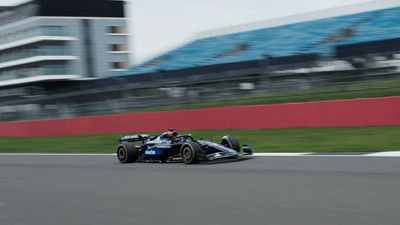 Carlos Sainz on track in the new Williams