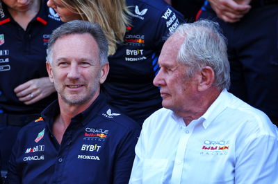 Red Bull's Christian Horner and Helmut Marko 