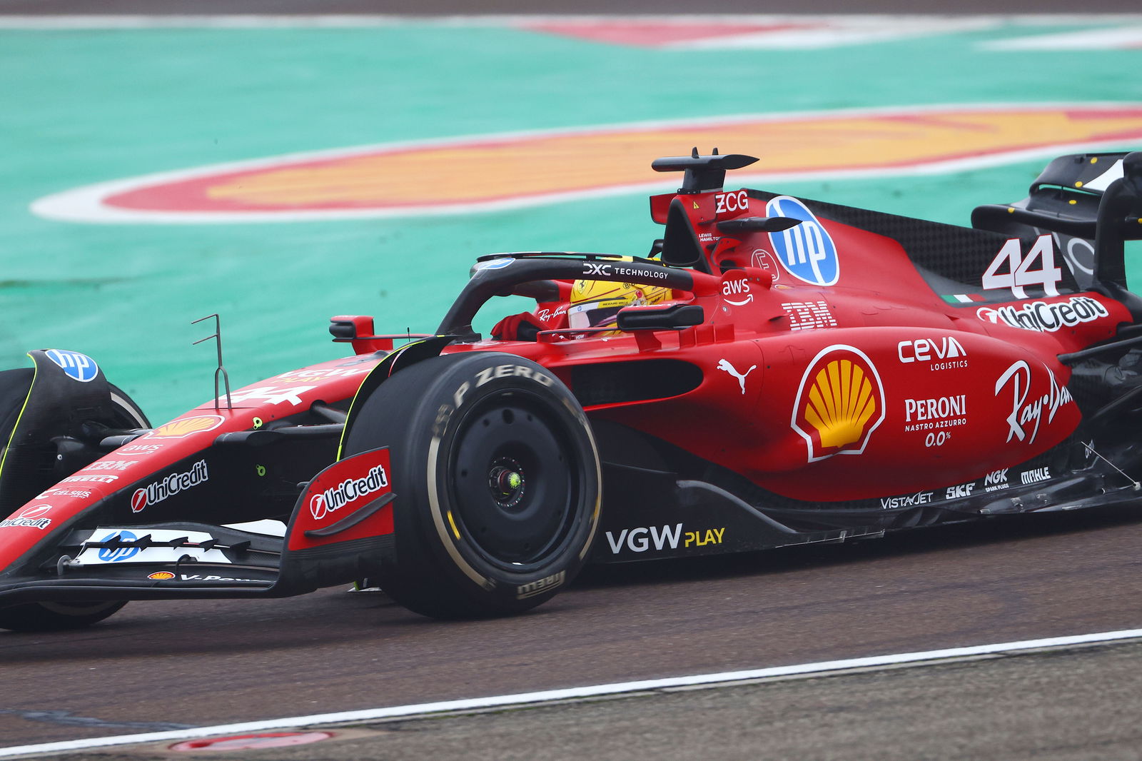 Lewis Hamilton has been getting up to speed with Ferrari 