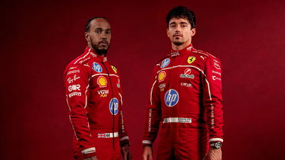 Lewis Hamilton and Charles Leclerc show off their watches in Ferrari photoshoot