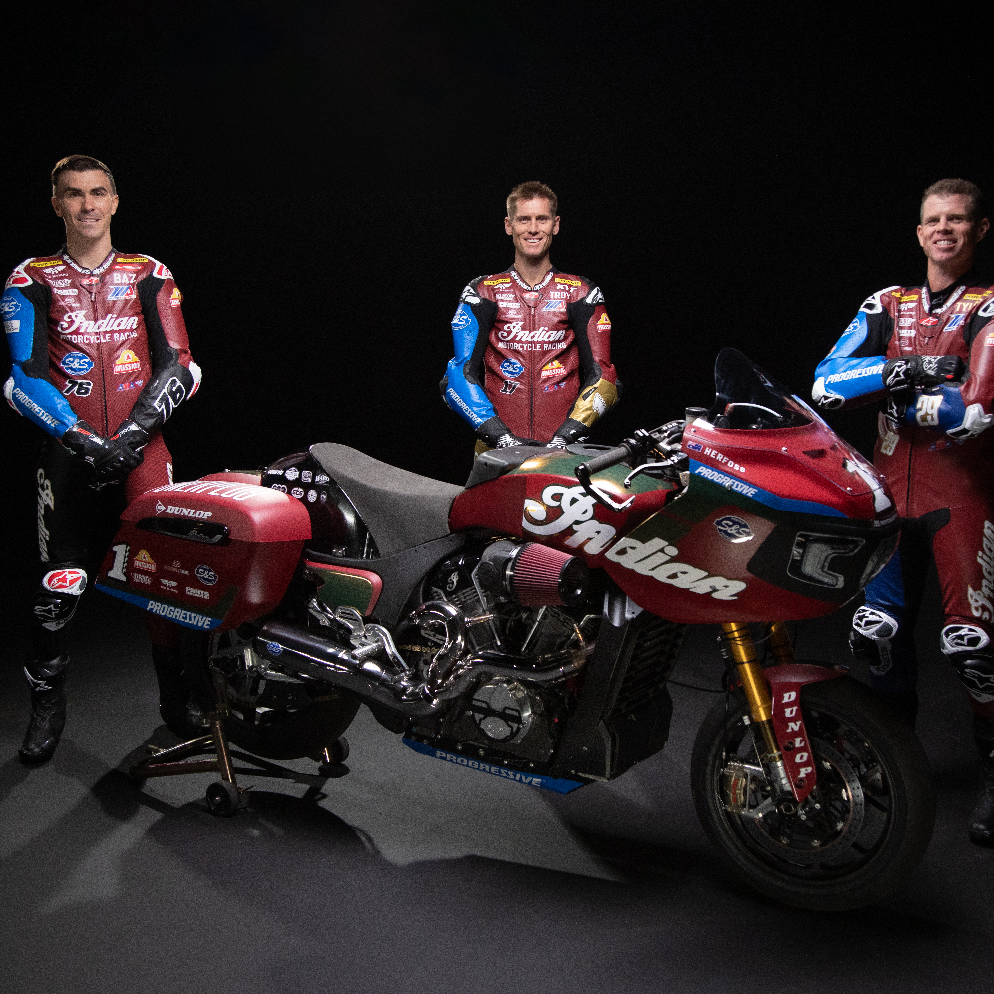 S&S Indian Factory team, King of the Baggers 2025. Credit: Indian Motorcycle.