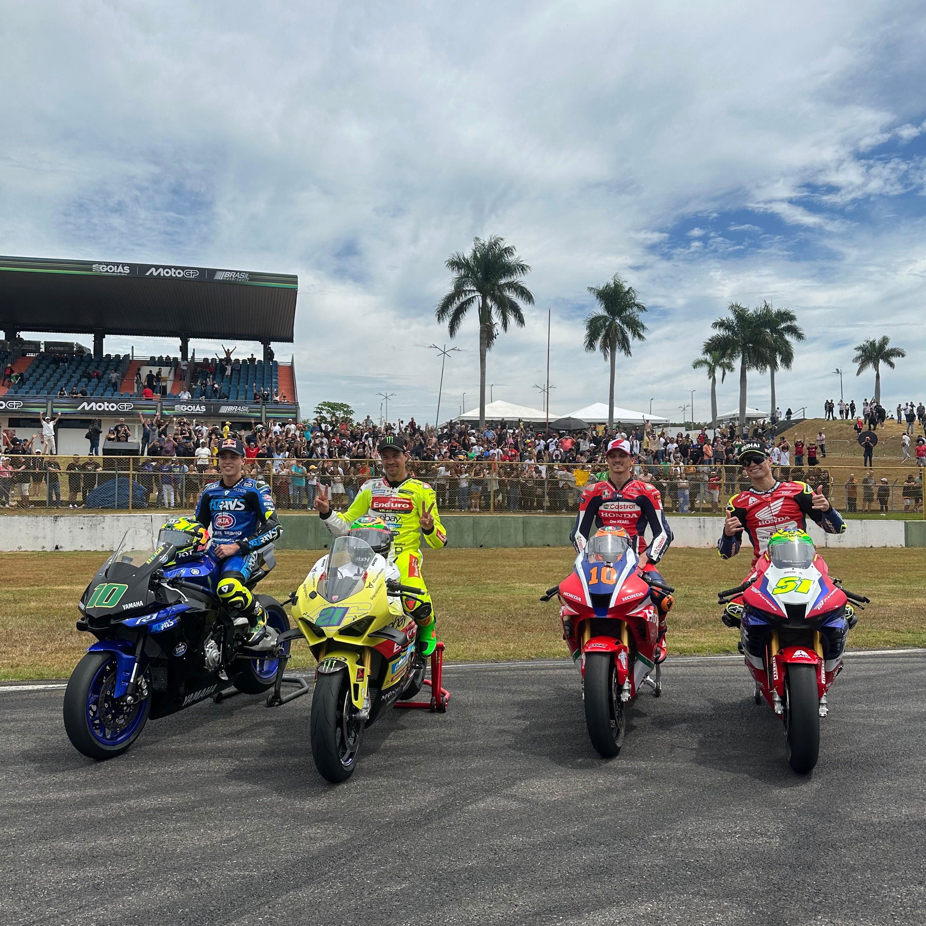 Diogo Moreira, Franco Morbidelli, Luca Marini, Eric Granado, Brazil event 2025