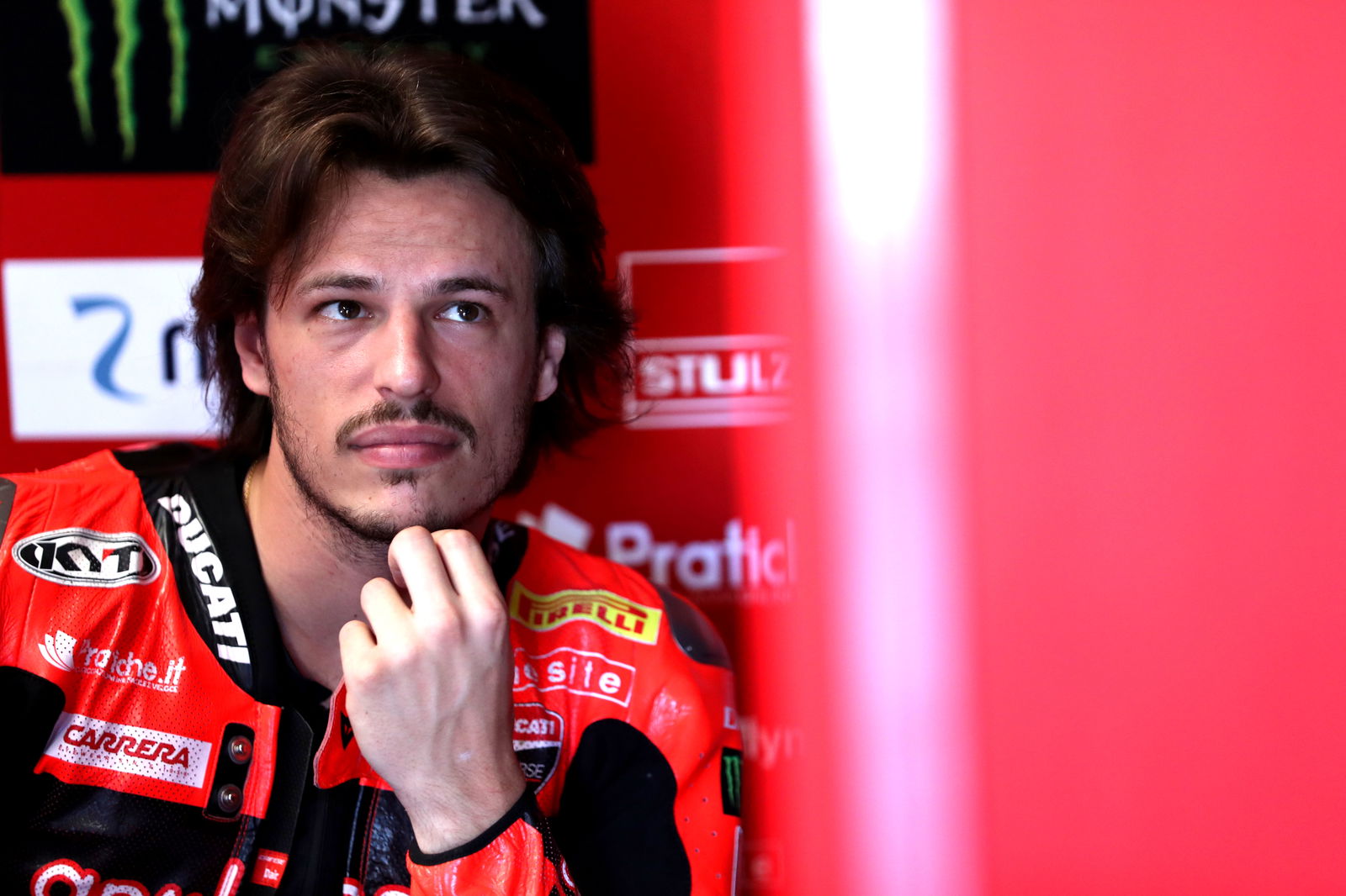 Nicolo Bulega, 2025 Australian WorldSBK, pit box. Credit: Gold and Goose.