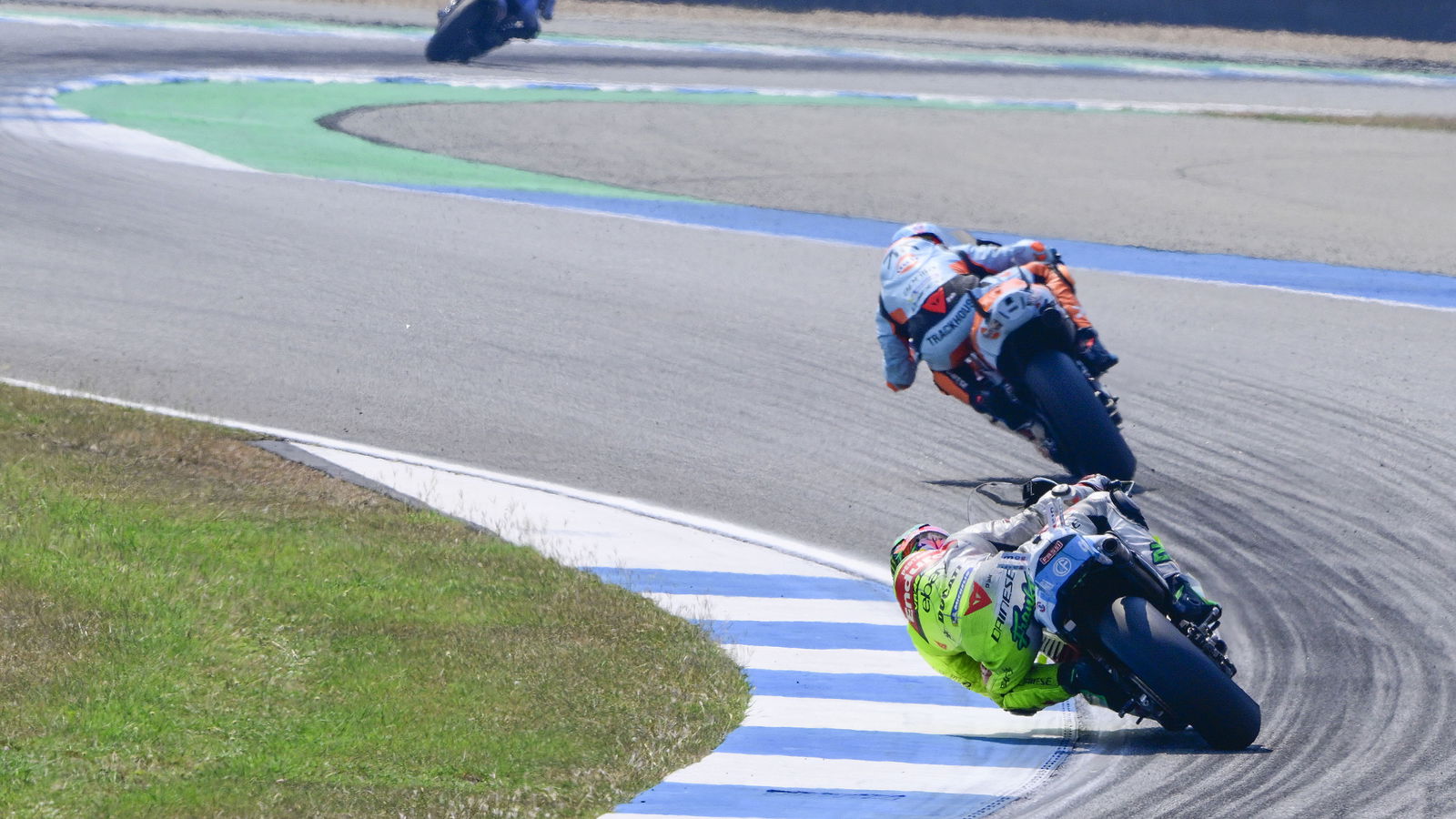 Franco Morbidelli chases Raul Fernandez, 2025 MotoGP Thai Grand Prix. Credit: Gold and Goose.