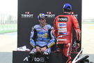 Alex Marquez, Marc Marquez, 2025 MotoGP Thai Grand Prix, Sprint podium. Credit: Gold and Goose.