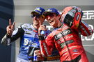 Alex Marquez, Marc Marquez, 2025 MotoGP Thai Grand Prix, podium. Credit: Gold and Goose.