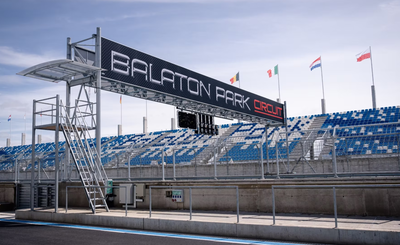 Gantry at Balaton Park circuit. Credit: Balaton Park.