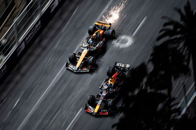 Oscar Piastri & Max Verstappen on track