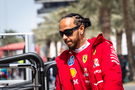 Lewis Hamilton does donuts in Milan as he samples new Ferrari F1 car