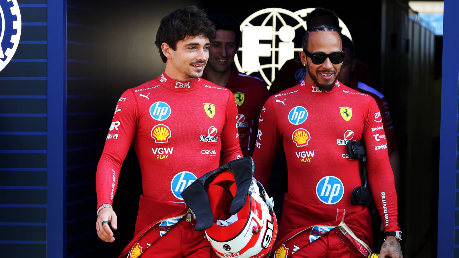 Charles Leclerc and Lewis Hamilton have teamed up at Ferrari 