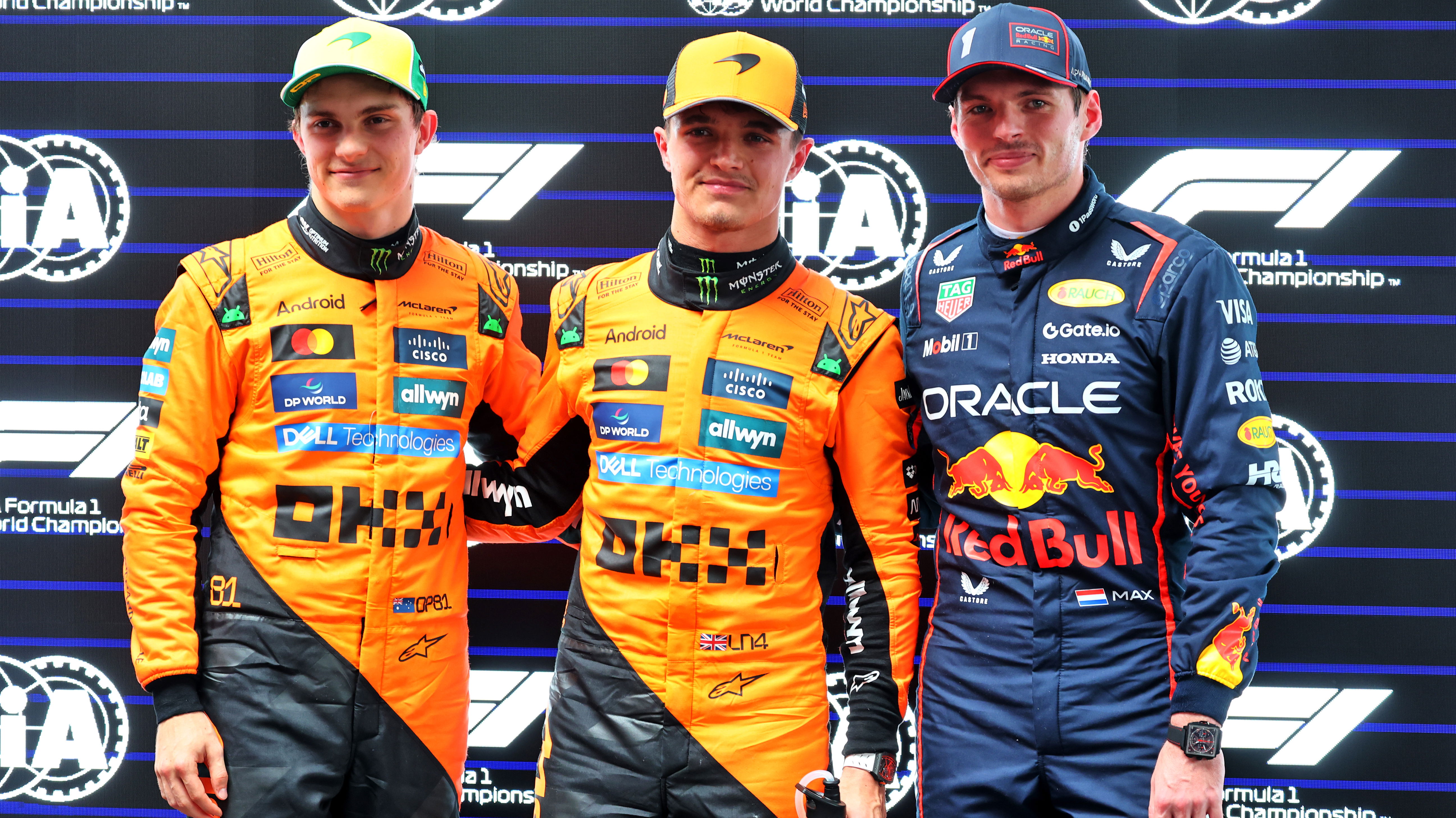 The top three qualifiers in Australia 