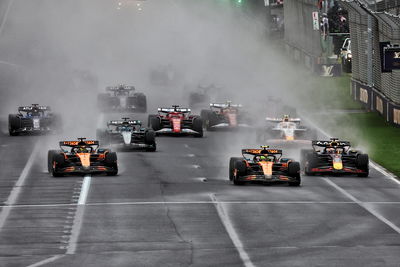 The start of the F1 2025 Australian Grand Prix 